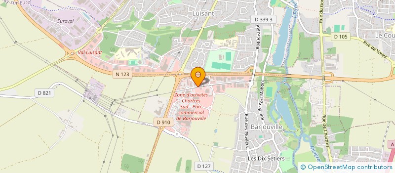 localisation de l'entreprise SERVICES BATIMENTS DE LA REGION CENTRE à BARJOUVILLE