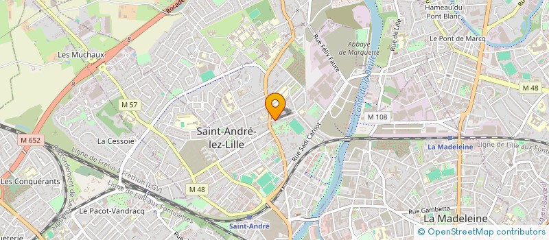 localisation de l'entreprise SERVICES BIEN ETRE  SAINT-ANDRE-LEZ-LILLE