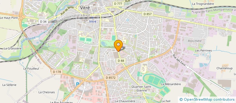 localisation de l'entreprise SERVICES BRUNO QUINTIN à VITRE