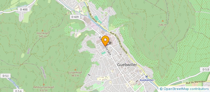 localisation de l'entreprise SERVICES BUILDING AUTOMATION ENGINEERING à GUEBWILLER