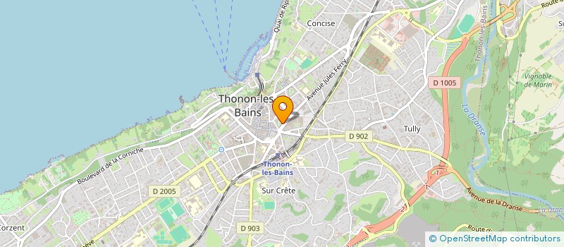 localisation de l'entreprise SERVICES BUREAUTIQUES DU CHABLAIS à THONON-LES-BAINS