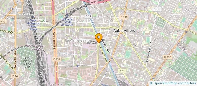 localisation de l'entreprise SERVICES CAS à AUBERVILLIERS
