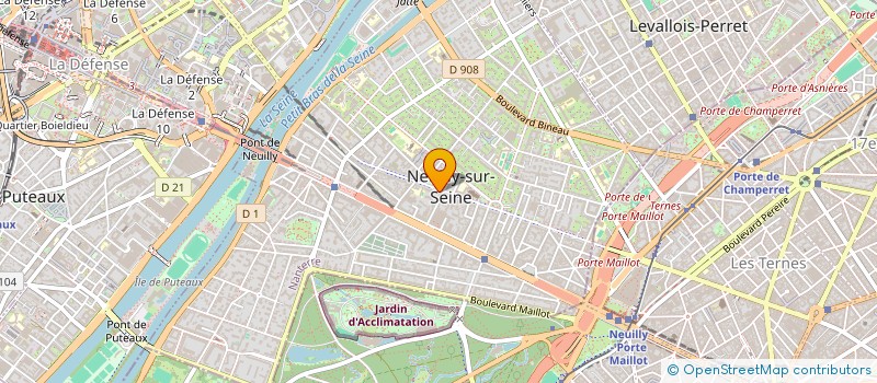 localisation de l'entreprise SERVICES CLUB NEUILLY à NEUILLY-SUR-SEINE