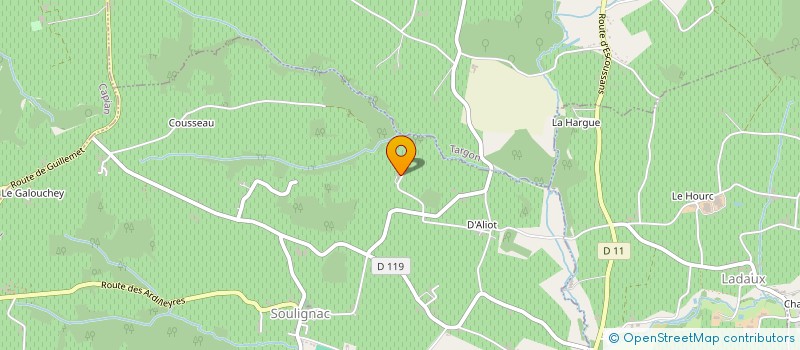 localisation de l'entreprise SERVICES.COM  SOULIGNAC