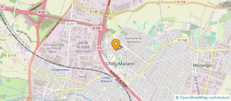 localisation de l'entreprise SERVICES COMPRIS  CHILLY-MAZARIN