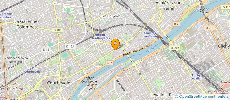localisation de l'entreprise SERVICES CONSEIL POUR MIEUX ENTREPRENDRE à COURBEVOIE