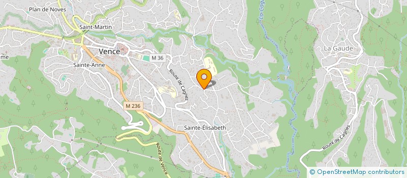 localisation de l'entreprise SERVICES CONSEILS FORMATIONS RESTAURATION  VENCE