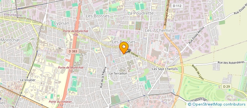 localisation de l'entreprise SERVICES CONSEILS SURETE à BRON