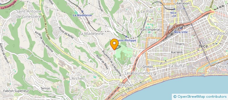 localisation de l'entreprise SERVICES & COORDINATION DU SUD 06  NICE