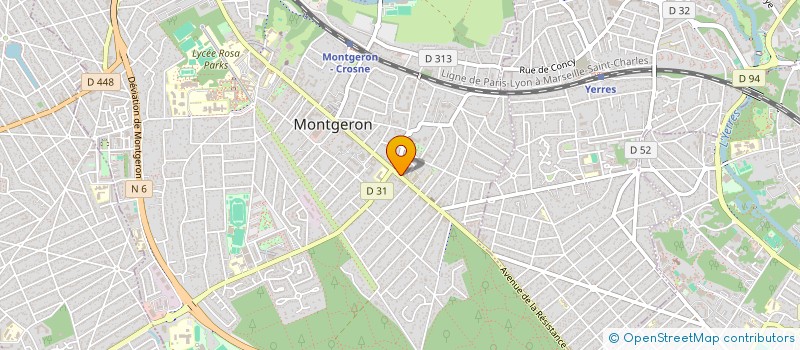 localisation de l'entreprise SERVICES D'AIDES BIPARTITES à MONTGERON