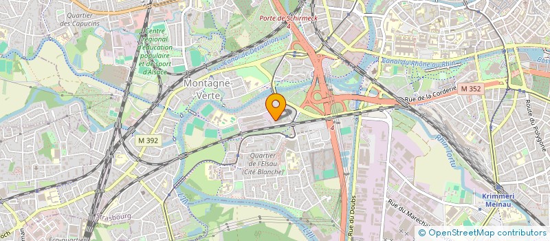 localisation de l'entreprise SERVICES D'ENTRETIENS ET DE TRAVAUX INDUSTRIELS ET PRIVES à STRASBOURG