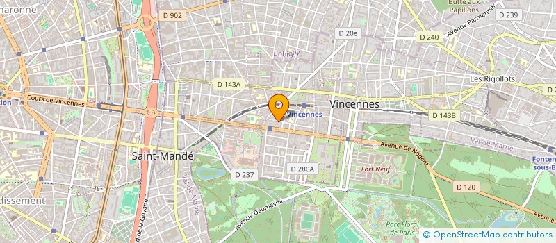 localisation de l'entreprise SERVICES DE MAITRE à VINCENNES
