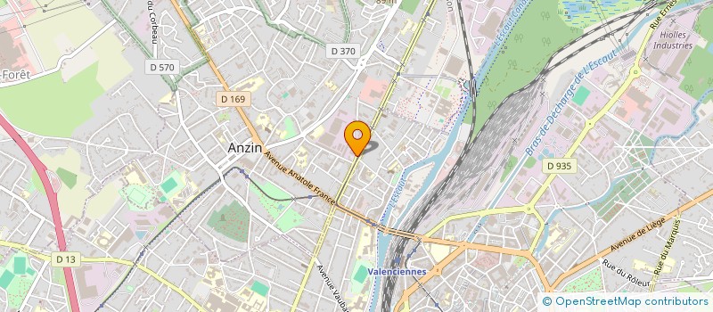 localisation de l'entreprise SERVICES DE NETTOYAGES SPECIALISES DU NORD à ANZIN