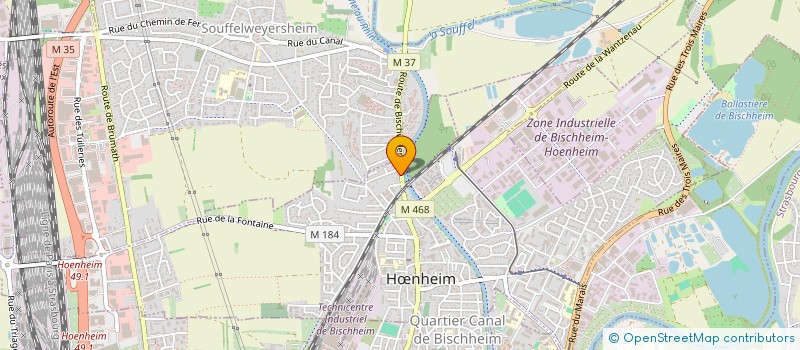 localisation de l'entreprise SERVICES DE PROPRETE INDUSTRIELLE  HNHEIM