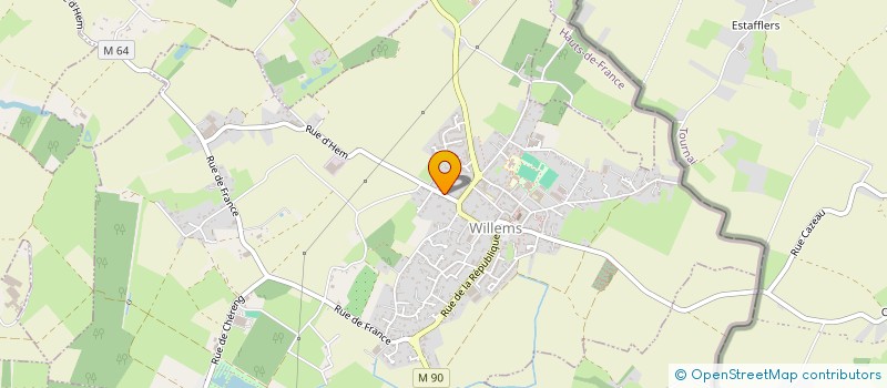 localisation de l'entreprise SERVICES DISTRIBUTION TRANSPORTS à WILLEMS