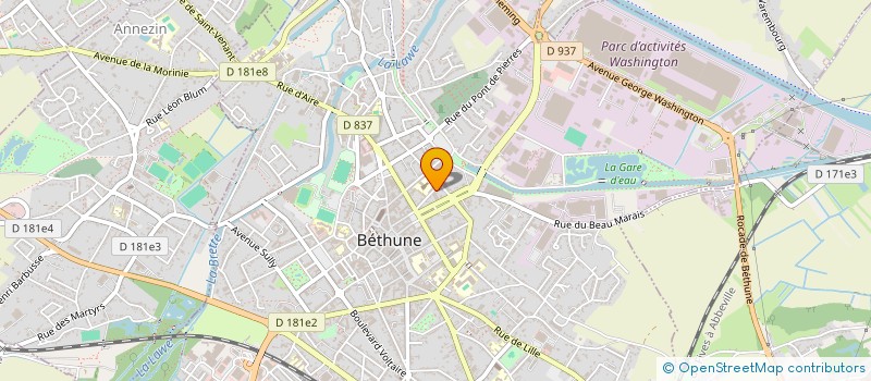 localisation de l'entreprise SERVICES DOM à BETHUNE