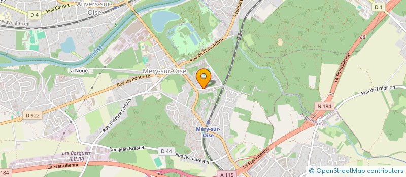 localisation de l'entreprise SERVICES E.C.A.  MERY-SUR-OISE