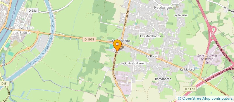 localisation de l'entreprise SERVICES EN VAL DE SAONE à REPLONGES