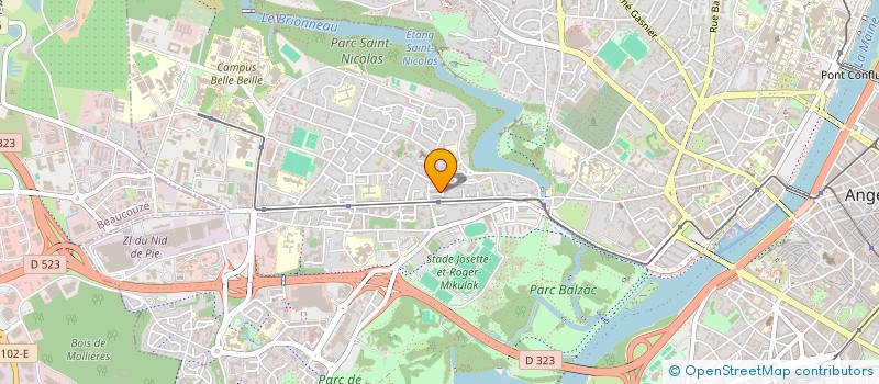 localisation de l'entreprise SERVICES ET AIDES A DOMICILE MAINE ET LOIRE  ANGERS