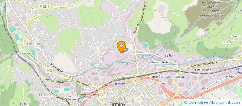 localisation de l'entreprise SERVICES ET CIE à FIRMINY