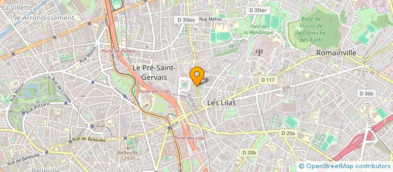 localisation de l'entreprise SERVICES ET CONSEILS EN SECURITE à LES LILAS