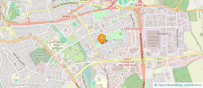 localisation de l'entreprise SERVICES ET DEMARCHES AUTOMOBILES  METZ