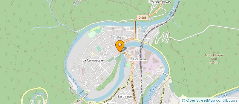 localisation de l'entreprise SERVICES ET PATRIMOINES à REVIN