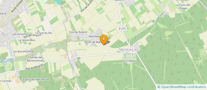 localisation de l'entreprise SERVICES ET PAYSAGE à MEZIERES-LEZ-CLERY
