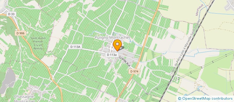 localisation de l'entreprise SERVICES ET PRESTATIONS VITICOLES 21 à PULIGNY-MONTRACHET