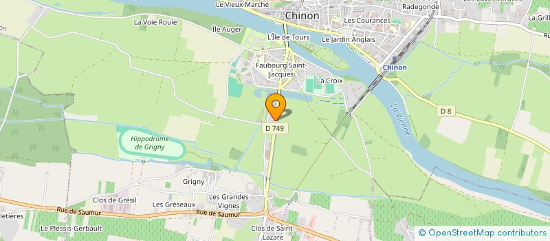 localisation de l'entreprise SERVICES ET SOINS A DOMICILE CHINONAIS à CHINON