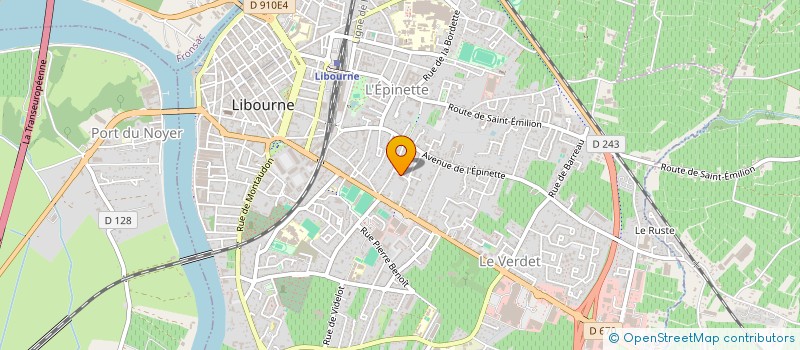 localisation de l'entreprise SERVICES ET SOLUTIONS INFORMATIQUES VITICOLES à LIBOURNE