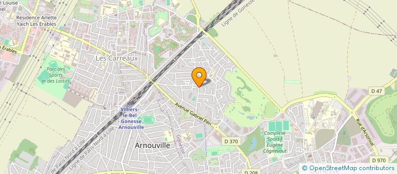 localisation de l'entreprise SERVICES ET TECHNIQUES DU FROID  GONESSE