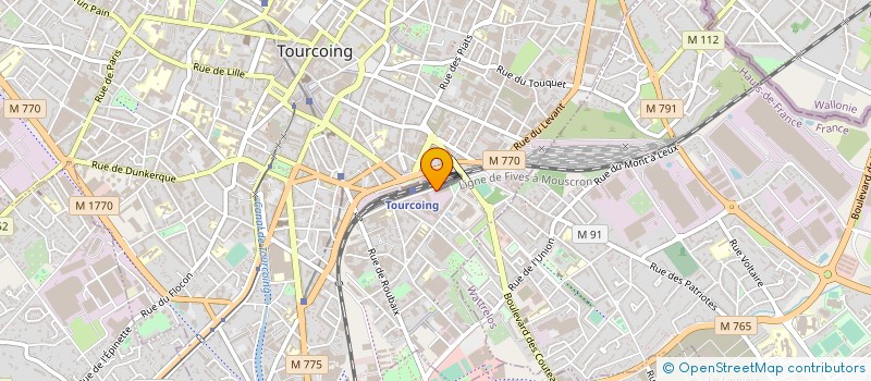 localisation de l'entreprise SERVICES ET TRAVAUX  TOURCOING