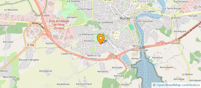 localisation de l'entreprise SERVICES ETUDES ET REALISATION METALLIQUE à AURAY