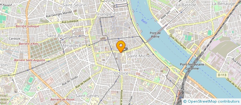 localisation de l'entreprise SERVICES ETUDIANTS  BORDEAUX