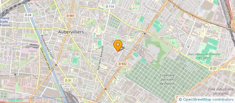 localisation de l'entreprise SERVICES EXPRESS  AUBERVILLIERS