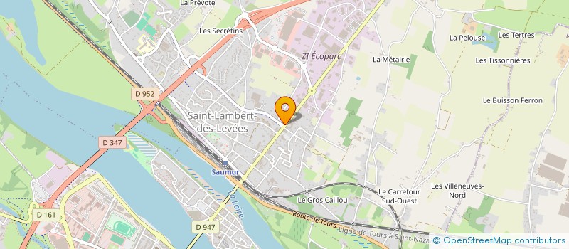 localisation de l'entreprise SERVICES FUNERAIRES BLAISE DUPONT à SAUMUR
