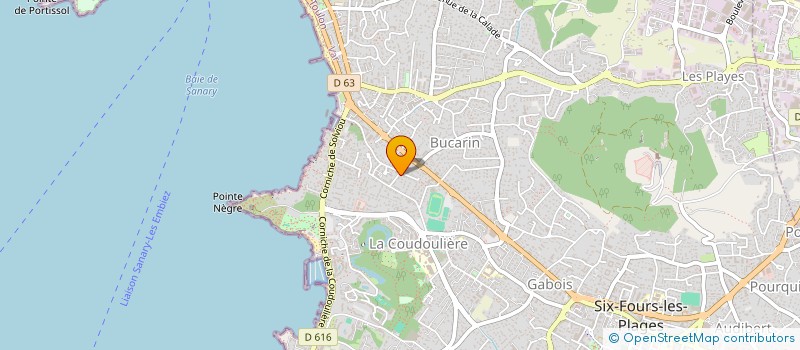 localisation de l'entreprise SERVICES FUNERAIRES DELAUD  SIX-FOURS-LES-PLAGES