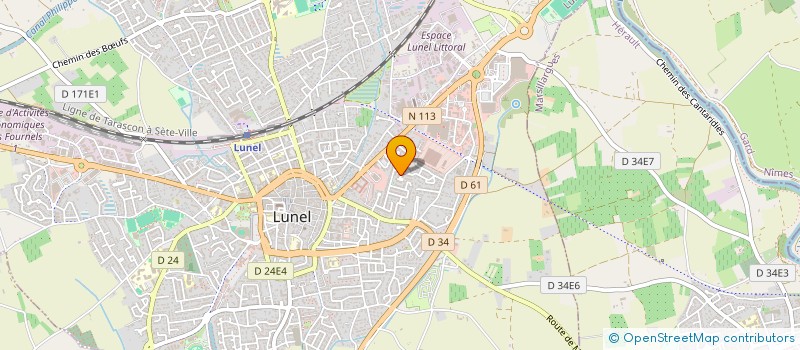 localisation de l'entreprise SERVICES FUNERAIRES JAMS à LUNEL