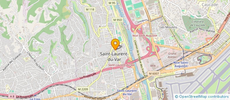 localisation de l'entreprise SERVICES FUNERAIRES LAURENTINS à SAINT-LAURENT-DU-VAR