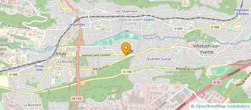 localisation de l'entreprise SERVICES FUNERAIRES ORGANISATION à ORSAY