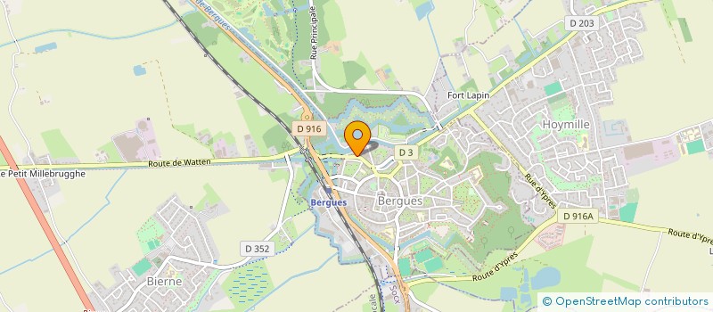 localisation de l'entreprise SERVICES FUNERAIRES ROMMELAERE  BERGUES