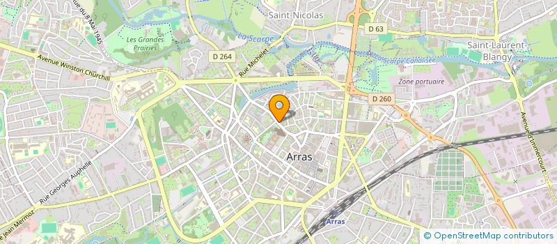 localisation de l'entreprise SERVICES FUNERAIRES VIVIANE NEVES à ARRAS