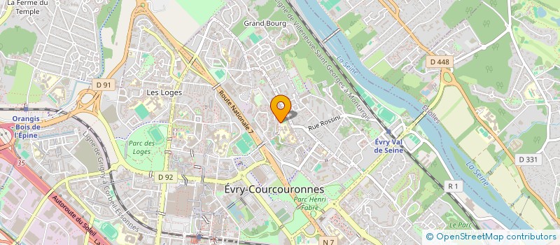 localisation de l'entreprise SERVICES GESTION NEGOCE ET CREANCES à EVRY-COURCOURONNES