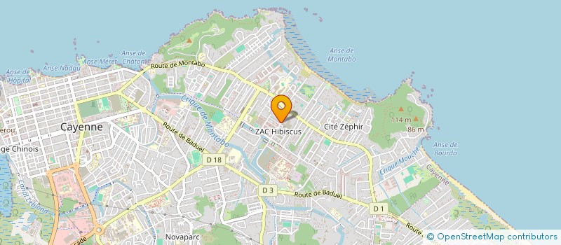 localisation de l'entreprise SERVICES GESTIONS ADMINISTRATIVES ET COMPTABILITE EXPRESS  CAYENNE