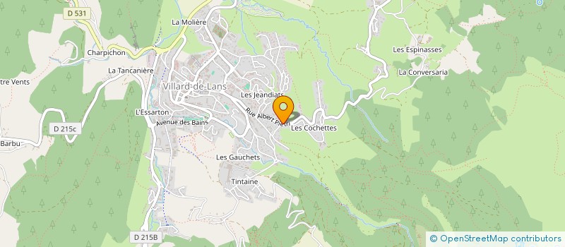 localisation de l'entreprise SERVICES HOTELIERS COLLECTIFS  VILLARD-DE-LANS