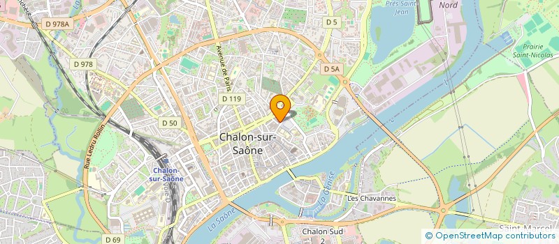localisation de l'entreprise SERVICES IMMOBILIERS à CHALON-SUR-SAONE