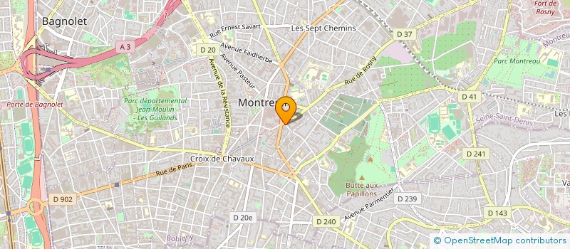 localisation de l'entreprise SERVICES IMMOBILIERS FRANCILIENS (S.I.F) à MONTREUIL
