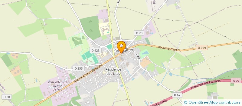 localisation de l'entreprise SERVICES IMPRIMERIE COMMUNICATION  YERVILLE