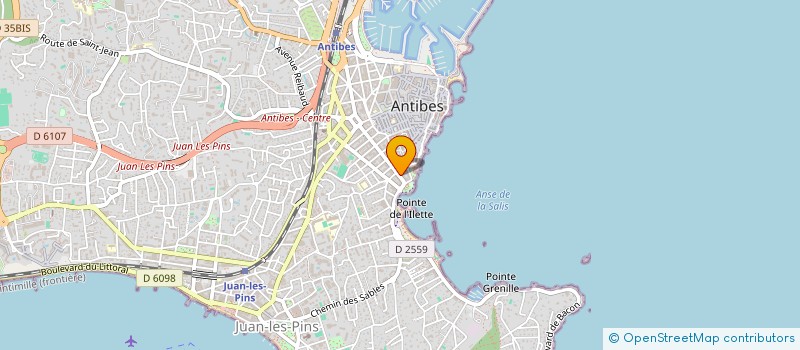 localisation de l'entreprise SERVICES IMPRIMERIE DIFFUSION COMMUNICAT à ANTIBES